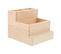 CIYODO Organizer per Strumenti Manicure in Legno con Macchina Lucidante Integrata Scatola Portaoggetti per Smalti e Punte Trapano Solido e Portatile per e