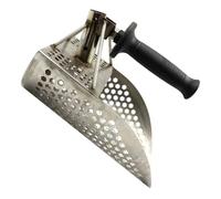 CIYODO Paletta di Metallo per Metal Detector da Spiaggia, Pala Setacciatrice in Acciaio Inox Manico ABS Leggero, Attrezzi da Scavo per Rilevamento Metalli su Sabbia e Terreno