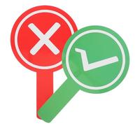 CIYODO Palette la Valutazione Scolastica Bifacciali in Plastica Resistenti All’umidità, Set da 2 Pagaie per Voto in Classe Testo a Contrasto Elevato, Strumenti Interattivi