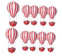 CIYODO Palloncini in Alluminio A Forma Di Mongolfiera Decorazioni Per Aule Palloncini Per Feste Di Compleanno Per Bambini Rossi Neri E Bianchi Per Eventi Festivi