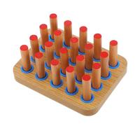 CIYODO Pannello per Esercizi Dita e Rinforzatore Presa Mano in Legno Resistente, Tavola Forata per Riabilitazione e Coordinazione Occhio-mano, Ausilio Terapeutico per Emiplegia