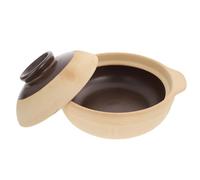 CIYODO Pentola in Ceramica per Stufati da 500 Ml Coperchio, Casseruola per Uso Domestico, Resistente ad Acidi e Alcali, Risparmio Energetico, per Zuppe e Cotture Colore Casuale