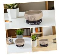 CIYODO Per Fioriere Idroponiche in Non Poroso Contenitore per Piante Acquatiche Come e Narcisi Ciotola per Piantagione Design Moderno con Base per Evitare Fuoriuscite d