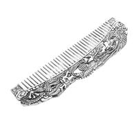 CIYODO Pettine Decorativo Antistatico Vintage In Lega Argento Con Motivi Drago E Per Uomini E Donne Per Vacanze E Feste