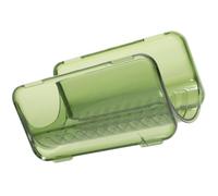 CIYODO Portabottiglie Impilabile Multistrato in Plastica Verde per Cucina | Organizzazione Stabile su Piano o Armadio, Finitura senza Sbavature, Lavorazione Curata, Stile Moderno