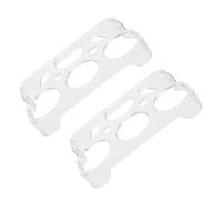 CIYODO Portauova Da Frigorifero Contenitore Per Uova 2 Pezzi Vassoio Plastica Riutilizzabile Scatola Organizzatrice 14,8x9,7 Cm Salvaspazio Per
