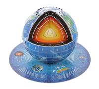 CIYODO Puzzle 3d Globo Terrestre, Giocattolo Educativo Struttura della Terra in Carta, Set Puzzle per Ragazze 8-12 Anni, Strumento Didattico per Coordinazione Occhio-mano e Scuola