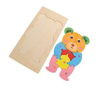 CIYODO Puzzle Di Animali in Legno Giocattolo Cognitivo Per Bambini Blocchi Educativi Per Bambini Piccoli Puzzle 3d A Forma Di Animale Giocattolo Di Legno Per Costruzioni