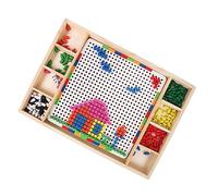CIYODO Puzzle per Unghie a Forma Fungo Colorate per Bambini Educativo per l'Apprendimento Precoce Colorati per Stimolare la Creatività e Riconoscimento dei Colori