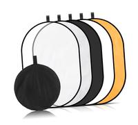 CIYODO Riflettore Fotografico Pannello Riflettente Cinque Ovale Portatile Diffusore Per Fotografia Esterna Controllo Luce Morbido Accessorio