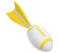 CIYODO Rugby Giocattoli all'aperto Calcio per Illumina Calcio guidato Giocattoli Sportivi Accendi la Palla Glow nel oscuri plastica