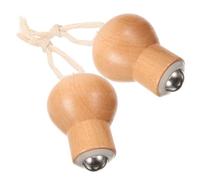 CIYODO Rullo Massaggiante in Legno per Viso e Occhi 2 Pezzi Anti-Gonfiore Compatto e Portatile Strumento di Bellezza per per Relax e Uso Post-Allenamento