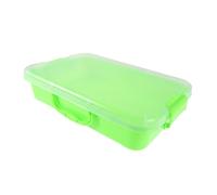 CIYODO Sabbiera Di Plastica Per Bambini Sabbia E Accessori Tema Spaziale Organizer Per Lavoretti Vassoio Impilabile Per Attività Sensoriali Verde Chiaro