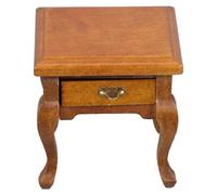CIYODO Scale Walnut Color Rustic French Style Dollhouse Furniture With Drawer For Living Room And Bedroom Decor