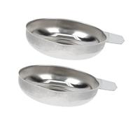 CIYODO Scatola Con Cerniera 2 Piatti Misura Rack Di Scala Miscelazione Peso In Diamante Pan Dispenser Stretto Utilità Porzionatura Per Mini Pan Di Ponderazione Della Scala Padella