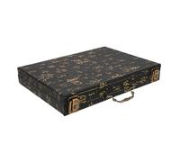 CIYODO Scatola Portaoggetti in Legno Per Mahjong Scatola Di Stoccaggio Portatile Maniglia Design Elegante Per Giochi Da Tavolo e Organizzazione Di