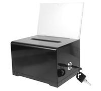 CIYODO Scatola Trasparente in Acrilico Per Suggerimenti Urna Per Votazioni E Concorsi Contenitore Versatile Per Biglietti Da Visita E Donazioni Scolastiche