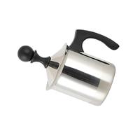 CIYODO Schiumatore per Latte Resistente al Calore Manuale in Acciaio Inossidabile da 400 Ml e Facile da Pulire, per Cappuccino e Macchine da Caffè
