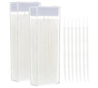 CIYODO Scovolino Interdentale Bianco 120 Pezzi in 2 Scatole Spazzolino Dentale Portatile Ergonomico per Pulizia Quotidiana e Rimozione Residui Accessorio per Gengive e Denti per Uso