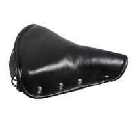 CIYODO Sella per Bici Vintage in Pelle Morbida Cuscino per Sella da Equitazione Confortevole Adatta a Bicicletta a Tre Ruote e Bici d'Epoca Colore Nero