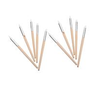 CIYODO Set 10 Pezzi Penne Pulizia Quadrante Orologi in Legno e Plastica, Accessori Professionali per Orologiai, Pulitore Portatile per Movimenti e Piccole Parti, Utensili Riparazione