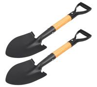 CIYODO Set 2 Pezzi di Pale da Giardinaggio in Acciaio Impugnatura Ergonomica Curva e Presa Antiscivolo Superiore per Orto Domestico e Aiuole Strette