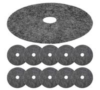 CIYODO Set 20 Pezzi Barriera Erba Non Tessuto Grigio Copertura Pacciamatura per Piante da Giardino Telo Traspirante Anti-Erba Diametro 20 CM Protezione Radici e Controllo delle