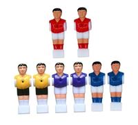 CIYODO Set da 8 Giocatori per Calcio Balilla in Resina Resistente, Figurine Colorate (giallo, Viola, Rosso, Blu) per Tavoli Ricreativi, Accessori per Gioco da Tavolo Calcio Balilla