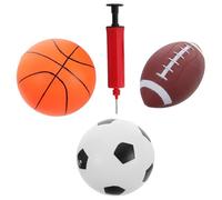 CIYODO Set Di 2 Mini Palloni Da Basket Gonfiabili Per Bambini Con Pompa Inclusa Realizzati in Pvc Resistente Per Giocare All'aperto Chiuso