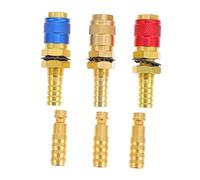 CIYODO Set di Adattatori per Gas Raffreddati Ad Acqua Raccordo Rapido 10 Mm per Torcia Saldatrice Connettori per Tubo Flessibile Accessorio per Saldatura