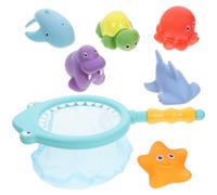 CIYODO Set Di Giocattoli Da Bagno Con Rete Da Pesca Per Bambini A Forma Di Animali Con Funzione Termocromica Resistente E Facile Da Pulare