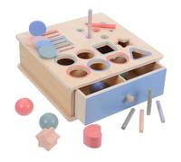 CIYODO Set Di Giocattoli Educativi in Legno Montessori Per Abbinare E Forme Puzzle E Lavagna Interattiva Per Ragazzo Ragazza Da 1 A 3 Anni Blocchi Di Smistamento E Costruzione