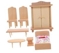 CIYODO Set Di Mobili in Miniatura Per Casa Delle Bambole Modelli Di Mobili in Legno Decorazioni Per Stanze Dei Giocattoli Armadietto in Miniatura Accessori Per Casa Giocattolo