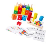 CIYODO Set Giocattoli Matematici Legno Bambini Numeri Giocattoli Cognitivi Blocchi Costruzione Colorati Educazione Primi