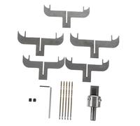 CIYODO Set Punte per Trapano e Fresa ad Anello in Acciaio per Braccialetti in Legno, Kit per Realizzare Cerchi Lisci su Palissandro, Ebano e Sandalo, Accessori per Modanature