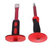 CIYODO Set Scalpelli da Demolizione per Muratura in Acciaio Cromo Vanadio 250 Mm Protezione Mano Antiscivolo per Taglio Preciso di Calcestruzzo, Pietra e Mattone, Utensili per Lavori Pesanti, 2 Pezzi