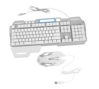 CIYODO Set Tastiera Ergonomica Wireless Ricaricabile Per Pc Laptop Mouse 2.4ghz Supporto Grandi Pannello Metallico Forniture Computer