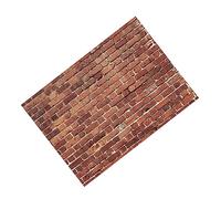 CIYODO Sfondo Fotografico Vintage Poliestere Con Design Mattoncini Rossi Per Decorazione e Riprese Accessorio Per Eventi e Ritratto