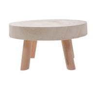 CIYODO Sgabello Rotondo in Legno Rustico per Piante Grande capacità, Supporto Decorativo per Vaso da Fiori e Porta Oggetti da Bagno per Arredamento Casa