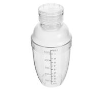 CIYODO Shaker Cocktail Trasparente con Scala di Misura Bicchiere Mix per Cocktail Tè al Latte e Smoothies Agitatore Manuale Portatile per Bar e Casa