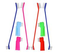 CIYODO Spazzolino Da Denti A Doppia Testa Per Cani E Gatti Set Di 8 Spazzolini Da Denti E Dita Cura Sicuri E Delicati Per Tutte Le Razze