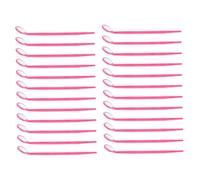 CIYODO Specchi Usa e Getta Per Controllo Orale Manico Lungo, 24 Pezzi Color Rosa, Strumenti Portatili Per Ispezione e Igiene Orale