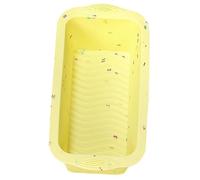 CIYODO Stampo in Silicone Rettangolare Antiaderente per Pane e Toast Teglia Microforata per Forno Lavabile in Lavastoviglie Adatto e Professionale Giallo