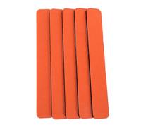 CIYODO Strisce per bacheca in feltro arancione autoadesive 5 pezzi 5x33x1,2 cm con 30 puntine per ufficio casa scuola organizzazione messaggi e promemoria