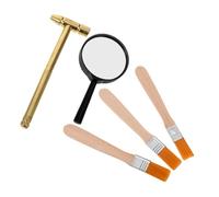 CIYODO Strumenti Archeologici per Kit Educativo con Martello Pennello e Scalpello in Metallo d Ingrandimento per Scoperte Stem Interattivo per Ragazzi e Ragazze