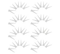 CIYODO Strumento Magnetico per Manicure di Precisione 50 Pezzi per Unghie Effetto Francese Forma Forbice in Acciaio Inossidabile Argento Uso Casa e Studio
