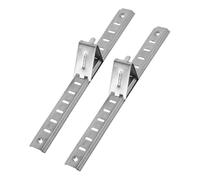 CIYODO Supporti Per Ripiani Frigorifero e Congelatore in Acciaio Inox 20 Cm, Clip e Ganci Per Fissaggio, Divisori Regolabili Per Armadi Refrigerati, Set Da 2 Pezzi