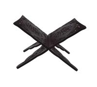 CIYODO Supporto per Libro Corano in Legno Intagliato Pieghevole Scaffale Sacro per Lettura e Preghiera Porta Libri da Tavolo Robusto per Bibbia Ricettario e Riviste Design Decorativo