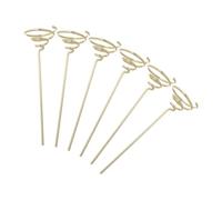 CIYODO Supporto per Piante Aeree Design Moderno Dorato Geometrico in Ferro con Base a Molla, Set da 6 Pezzi per Decorazione Ufficio e Casa