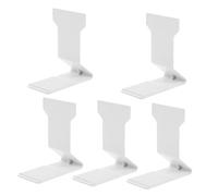 CIYODO Supporto per Scaffali in Plastica Base Magnetica 5 Pezzi, Supporto Antiribaltamento per Espositori Alimentari Confezionati, Accessori per Scaffali da Supermercato e Negozi, Facile